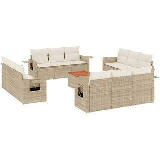 VidaXL 3224497, Cremefarben, Rattan, Stahl, Akazienholz, 110 kg, Erwachsene & Kinder, 550 mm, 550 mm - Beige