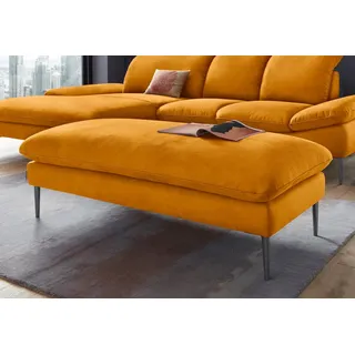 W.Schillig Hocker »enjoy&MORE« Füße schwarz pulverbeschichtet, Breite 151 cm, gelb
