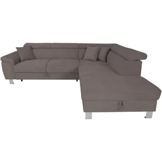 XORA Ecksofa Pink, - 257x226 cm,