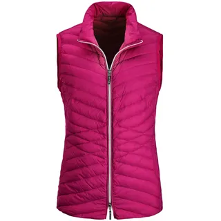 Kurzweste GOLDNER "Kurzgröße Taillierte Daunenweste, leicht gefüttert", Damen, Gr. 23, rosa (pink), Obermaterial: 100% Polyamid PA., Modisch, Westen Kurzweste, Mit taillenformenden Steppmuster