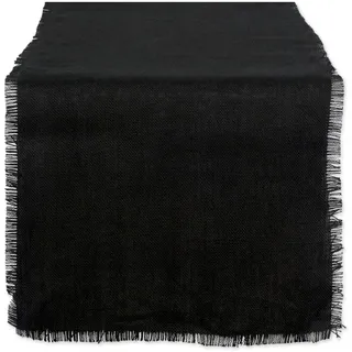 DII Jute-Kollektion Küchentischplatte, Einfarbig Schwarz, 15x74