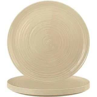 SELTMANN WEIDEN Pizzateller »Pizzateller Terra ø 31,5 cm 6er Set«, beige