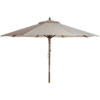 SAFAVIEH Küsten Sonnenschirm aus Holz, Beige,
