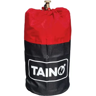 TAINO Gasflaschenhülle Abdeckung Gasflasche Gasgrill Schwarz Rot - Schwarz, Rot