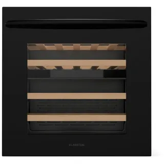 Klarstein Vinsider 30 Built-In Duo Weinschrank | 30 Flaschen | integrierbar | LED | leise Schwarz