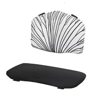 Omgoods – Set aus Hochlehnen-Kissen für den ENOCK Kinderstuhl, elegant und funktional - Schwarz