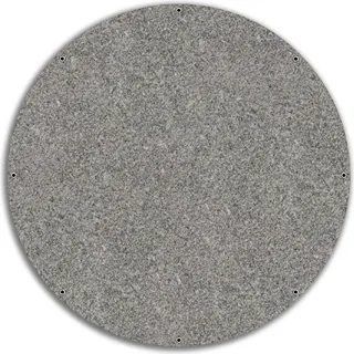 Wallario rundes Outdoor-Poster für Garten oder Balkon, Motiv Muster grauer Marmor Optik -Granit - marmoriert, 60 cm Durchmesser - Braun