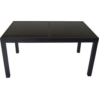 DEGAMO Torino Ausziehtisch 210 x 90 cm schwarz