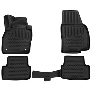 WALSER XTR Gummi Fussmatten Auto für Seat Ibiza V (KJ1) 2017-Heute, 100% passgenaue Auto Fußmatten, robuste Universal Fußmatte Auto, Gummimatten Auto, Auto Fussmatten Gummi