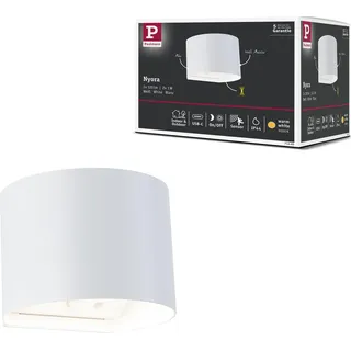 Paulmann LED Akkuwandleuchte Nyora spritzwassergeschützt 135x120mm inkl. Bewegungsmelder Weiß