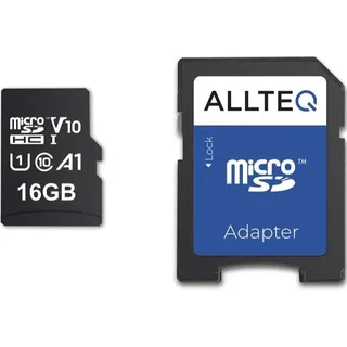 Allteq ALLMSDH16G-100V10, 16 GB, MicroSD, 100 MB/s, 10 MB/s
