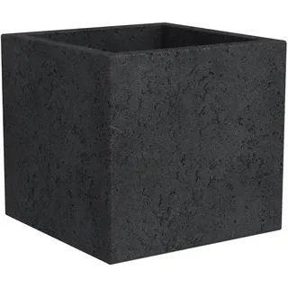 Pflanzenservice Übertöpfe Scheurich C-Cube 29 x 29 x 27 cm, Stony Black
