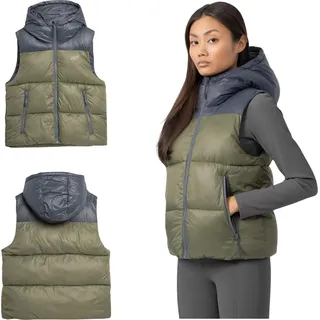 Damenweste 4F H4Z22 KUDP004 Khaki Größe Xs. - Grün