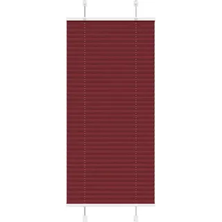 Plissee Bordeauxrot 60x100 cm Stoffbreite 59,4 cm Polyester - Rot, bordeaux