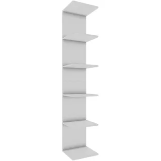 VCM Wandregal »Holz Wandregal Hängeregal Regal Deko Board Lazas«, weiß 6 Fächer 35x180x30 cm