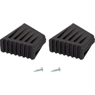 1 Paar Fußkappen (= 2 Stück) 40x20mm schwarz Monto Krause 212528