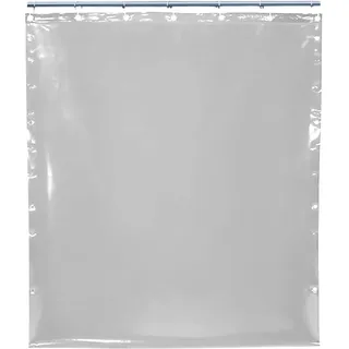 Vorhang glasklar 1400 x 0,4 mm oben gesäumt mit verstärken Ösen