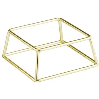 APS 33311 Buffetständer MULTI - Metall, 18 x 18 cm, H: 8 cm, gold, stapelbar