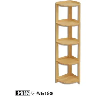 Eckregal Bücherregal Wohnzimmer Wand Regal Echtes Holz Regale Eckregale Büro Neu - Braun