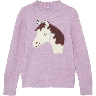 s.Oliver Strickpullover mit flauschigem Pferde-Motiv