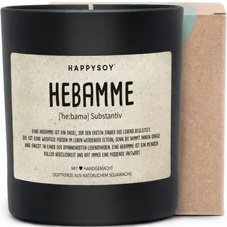 Hebamme Definition Duftkerze im Glas - Geschenk für deine engagierte Hebamme - nachhaltige Geschenkidee für Unterstützung und Dankbarkeit - schonende Rohstoff-Bearbeitung