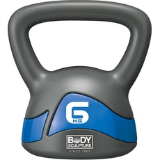 Body Sculpture Kugelhanteln – 6 kg Kettlebell, grau/blau