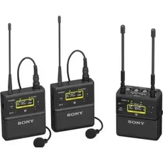 Sony Dual Channel UWP-D Kit. 1 x URX-P41D/K33 & 2 x UTX-B40/K33 transmitter (TV-channel 33-41, 566,025-63 (Live), Mikrofon