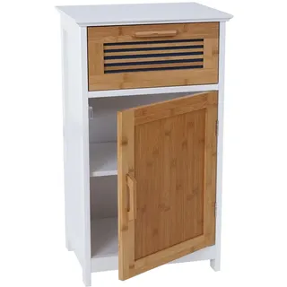 MCW Kommode MCW-A85, Badezimmerkommode Badschrank Bambus, MVG-zertifiziert 71x40x31cm weiß