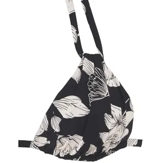 s.Oliver Triangel-Bikini-Top Damen schwarz-creme Gr.36 Cup A/B