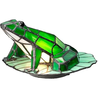 Elstead Lighting Tiffany Animal Tischleuchte Braun Frosch