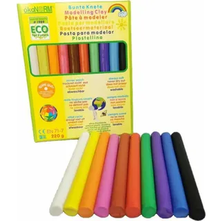 ÖkoNorm Bunte Knete 220g Stangen - Bunt