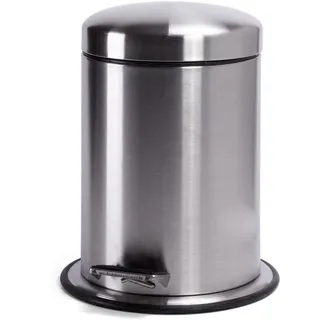 MSV Kosmetikeimer Mülleimer Treteimer Abfalleimer Edelstahl - 5 Liter – mit herausnehmbaren Inneneimer