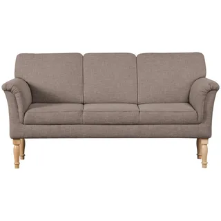 Sit & More Küchensofa , Braun , Textil , Buche , massiv , 186x96x80 cm , Made in Eu , Fußauswahl, Stoffauswahl, Rücken echt , Wohnzimmer, Sofas & Couches, Sofas, 2-Sitzer Sofas