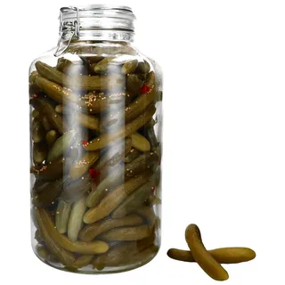 NORMA Vorratsglas 6L aus Glas mit Bügelverschluss luftdicht Einmachgläser