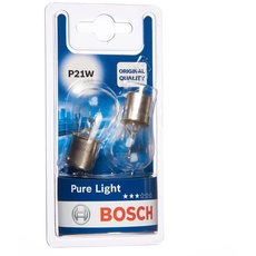 Bild Bosch P21W Pure Light Fahrzeuglampen - 12 V 21 W BA15s - 2 Stück