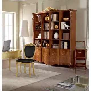 Bücherregal Rahmen Möbel Holz Massivholz Regale Schränke Regale Schrank - Braun