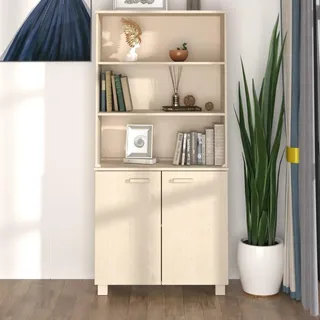 vidaXL Highboard HAMAR Massivholz Kiefer Honigbraun - Braun