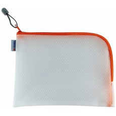 Bild Reißverschlussbeutel transparent/orange, 1 St.