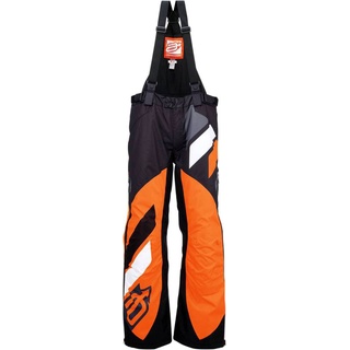 Arctiva S7 Comp, Textilhose - Schwarz/Neon-Orange/Weiß/Grau - M