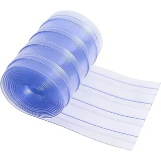 Poweka Streifen für Hundehütte, Transparenter Plastikstreifen Vorhang 3,6 m x 20 cm für Bastelprojekt, PVC-Umreifungsvorhang Industrieller Elastischer Vorhang (1.68, Kilogramm)