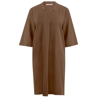 Kleid V-Ausschnitt Peter Hahn braun