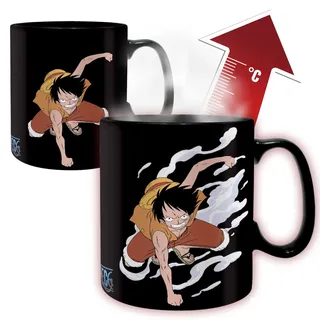 ONE PIECE - Mug Heat Change - 460 ml - Luffy & Ace - cardboard box