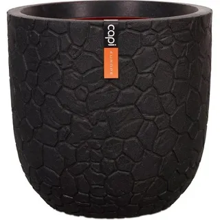 Pflanztopf Clay NL, CAPI EUROPE, 35 x 34 cm, Schwarz, Kugelform