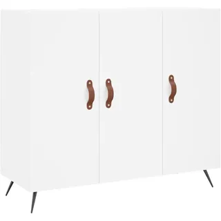 Sideboard Weiß 90x34x80 cm Holzwerkstoff - Weiß