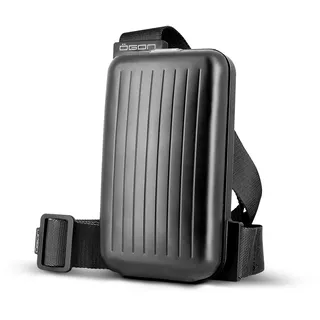 Praktische und stylische Gürteltasche aus Aluminium mit integrierter geldbörse, RFID Schutz gegen betrug und entmagnetisierung, Modell Phone Bag