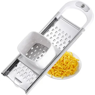 Westmark Spätzlehobel mit Teigschlitten - Spätzlereibe für Topfdurchmesser bis zu 24 cm - rostfreier Edelstahl (Fädle)