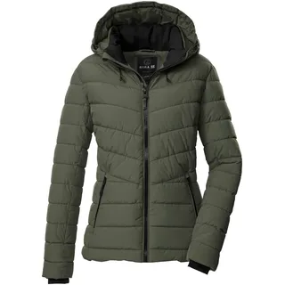 G.I.G.A. DX Damen Steppjacke/Funktionsjacke in Daunenoptik mit abzippbarer Kapuze GW 32 WMN QLTD JCKT, oliv, 36, 43537-000