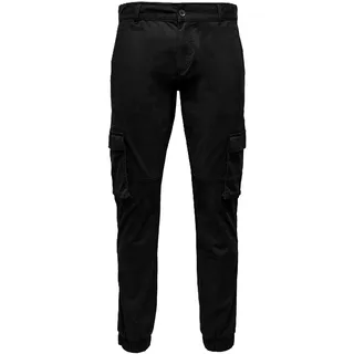 Only & Sons ONSCAM Stage Tapered Fit Hose Schwarz 32W / 30L