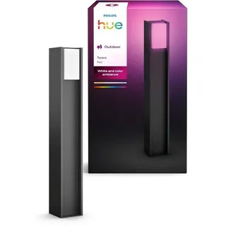 Außenleuchte Philips Hue Turaco, Anthrazitgrau, IP44, Weißes und farbiges Licht, 1100 Lumen, kompatibel mit Zigbee, Alexa und Google Home