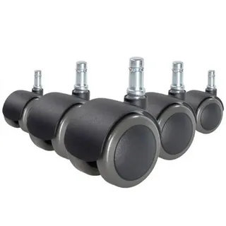 Mid.you Drehstuhlrolle , Schwarz , Kunststoff , 5x6.1x5 cm , Büromöbel, Bürostühle, Bürostuhl-Ersatzteile & Bodenschutzmatten